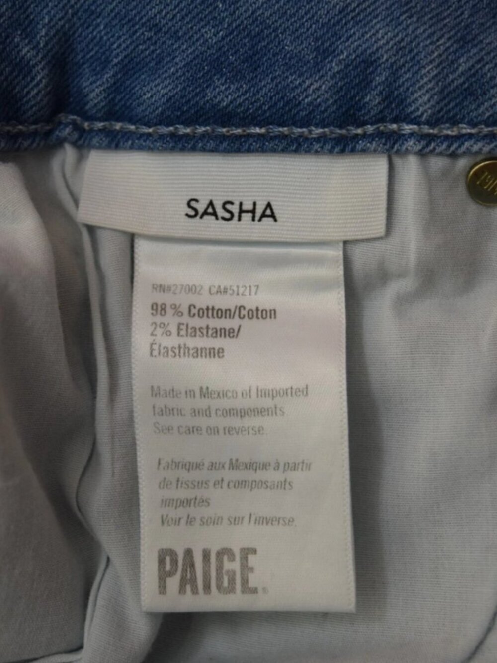 PAIGE SASHA HIGH WAIST WIDE LEG JEANS - MAEVE DESTRUCTED - Picture 15 of 16